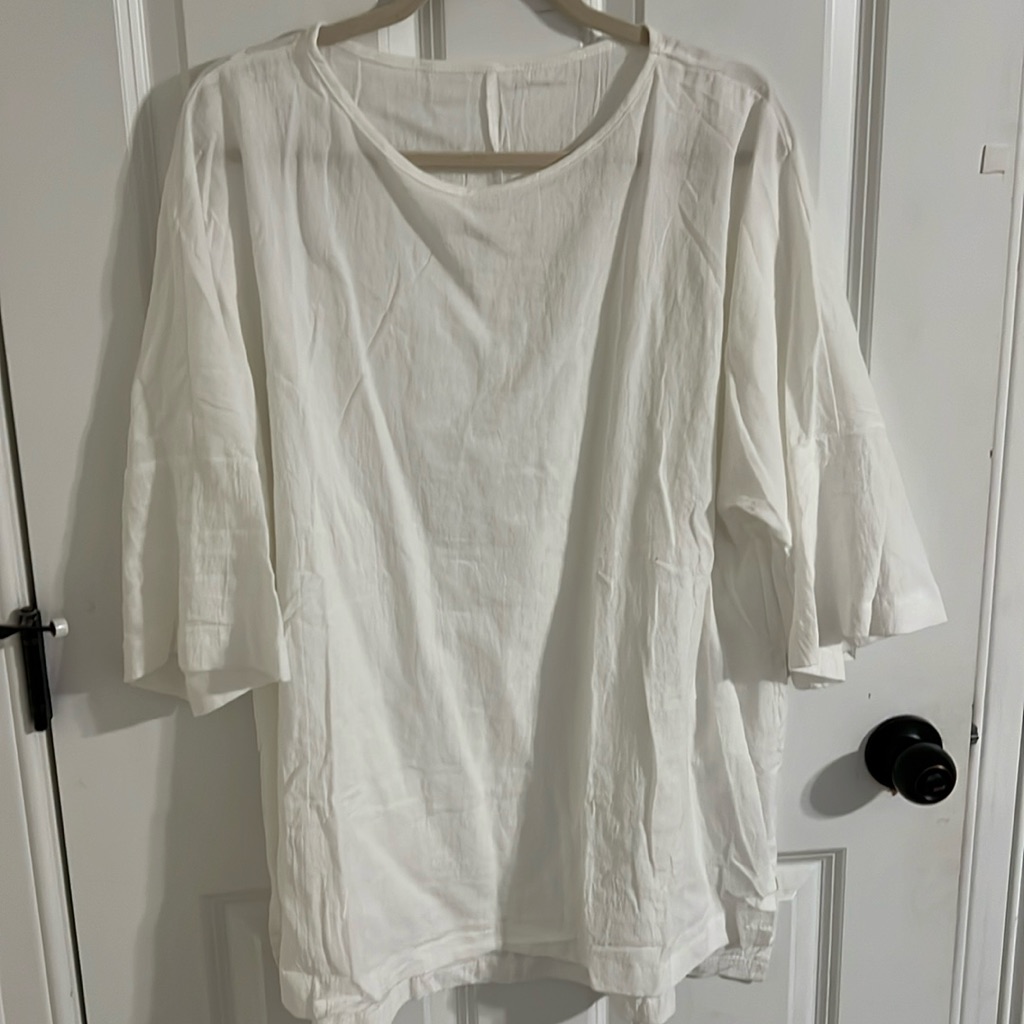 Brand New White Bell Sleeve Top